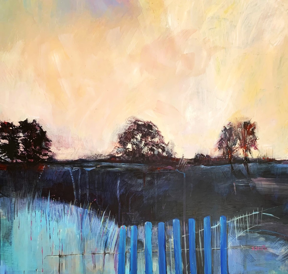 'Blue Fence' by artist Stephen Smith